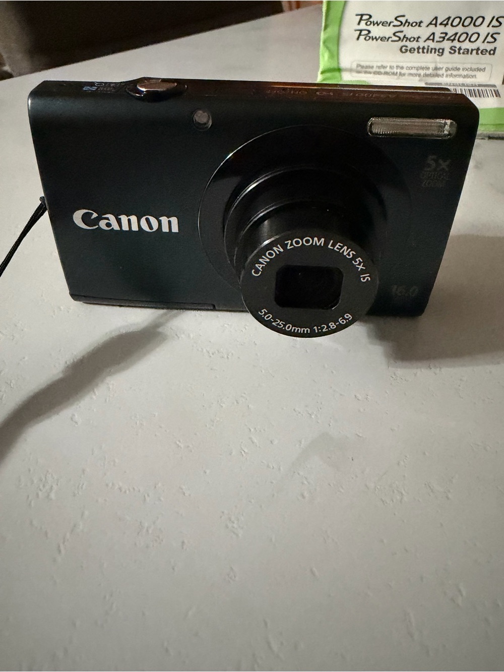 Canon power shot A3400IS Compact Digital Camera in Black with Red Carry Case - Picture 8 of 11